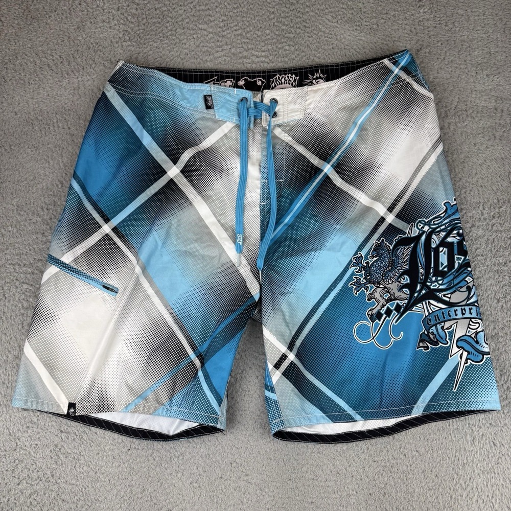Lost Enterprises Men's Board Shorts 40 Graphic Masters of Mayhem Swim